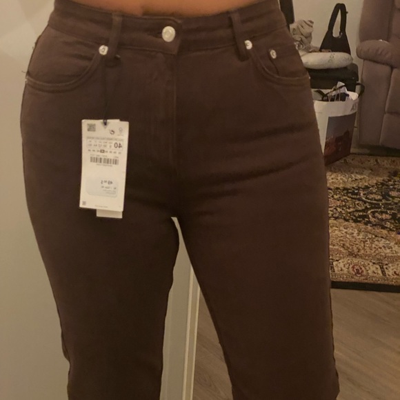 ZARA BROWN JEANS - Picture 4 of 11